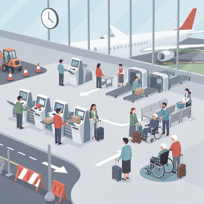 Se Esperan 320,000 Pasajeros en el Primer Fin de Semana Festivo mientras el Aeropuerto de Viena Inaugura la ‘Zona de Viaje Asistido’