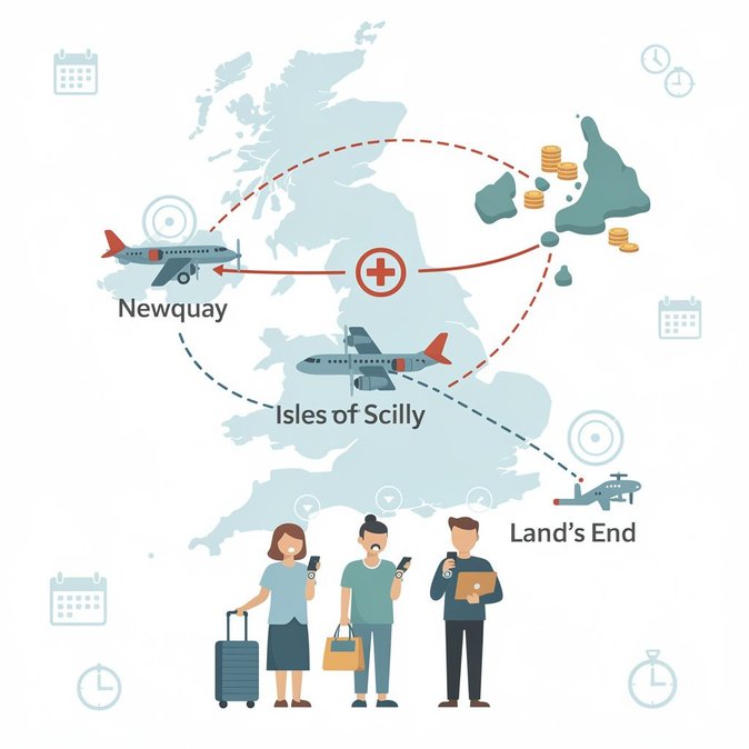 Skybus suspend son service Newquay–Scilly pour le reste de l'été, invoquant un manque d'avions et de pilotes