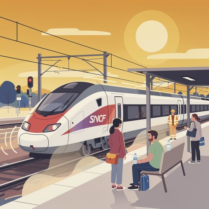 RER D details emergency heatwave plan: slower schedules, on-board water and real-time rail-temperature checks