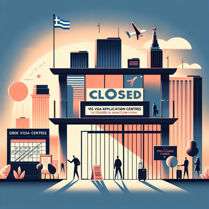希腊签证申请中心在中国各地关闭，申请人被迫直接向使领馆递交申请