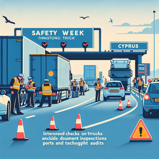 Cyprus Takes Part in Roadpol’s Truck and Bus Safety Week, Heightening Road Checks Through 10 May