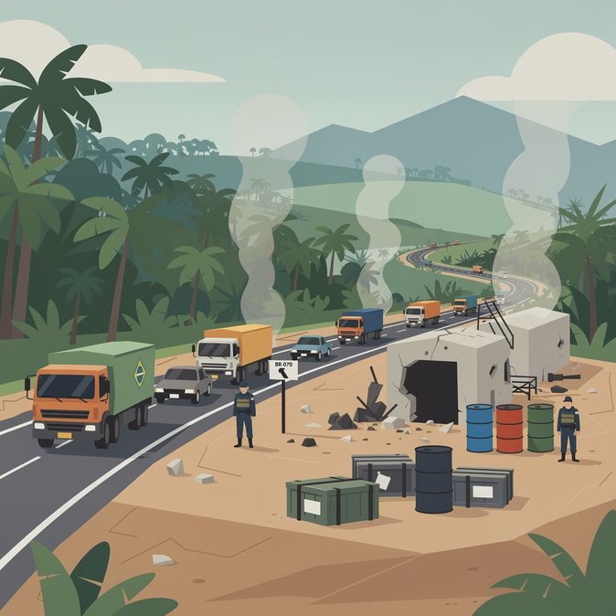 La Força Nacional démantèle des bunkers miniers clandestins près de la frontière bolivienne