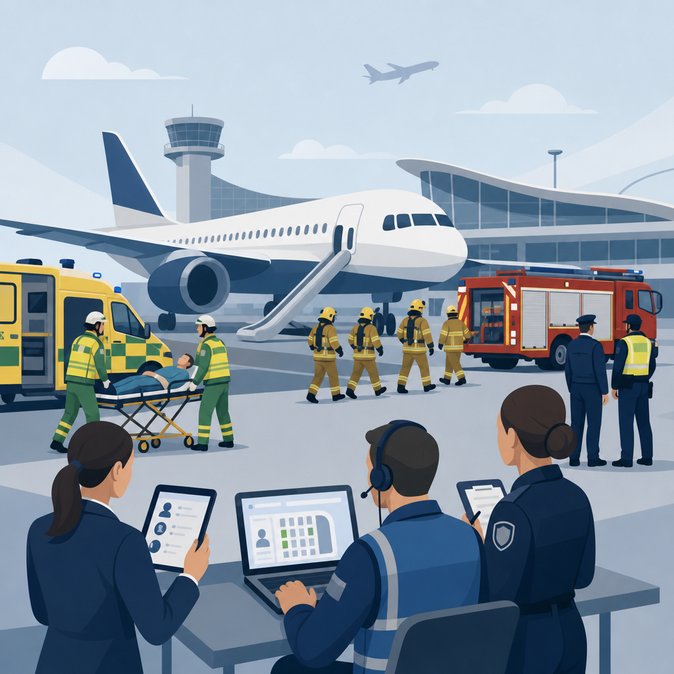 Helsinki-Vantaa runs ‘SAR2026’ full-scale crash drill to test multi-agency response