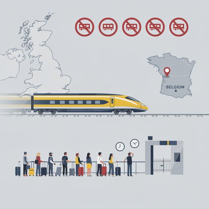 Eurostar cancels and delays multiple Brussels services amid strike and border bottlenecks