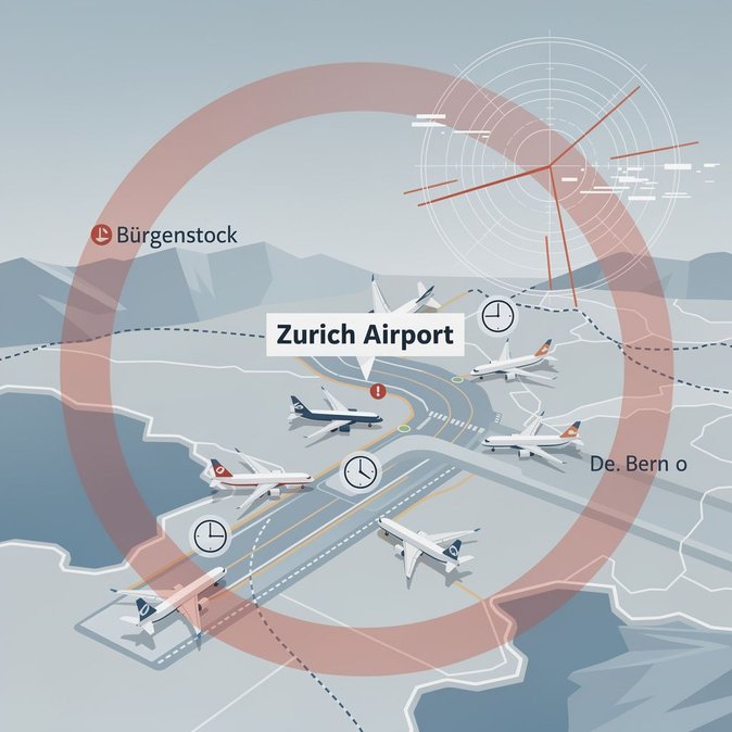 Skyguide glitch shuts Zurich Airport for hours after Bürgenstock no-fly zone activation