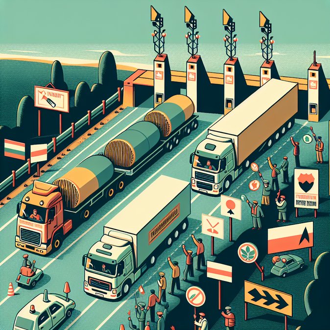 波兰重新开放梅迪卡-谢希尼口岸,结束为期三周的卡车封锁