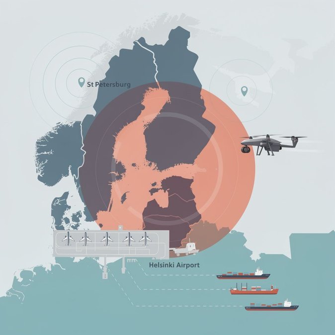 Finland Grounds Air and Sea Traffic for Four Hours After Suspected Cross-Border Drone Activity