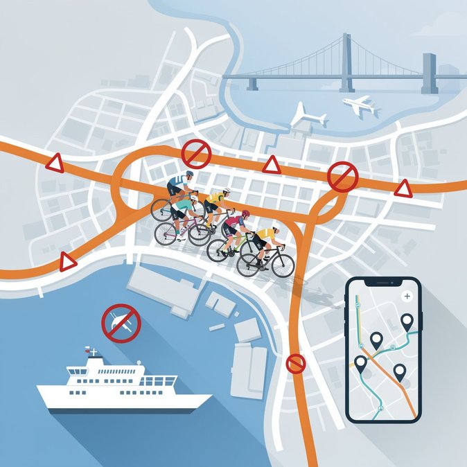 Le Département des Transports alerte sur des annulations de ferries et des fermetures de routes susceptibles de perturber l'accès à l'aéroport