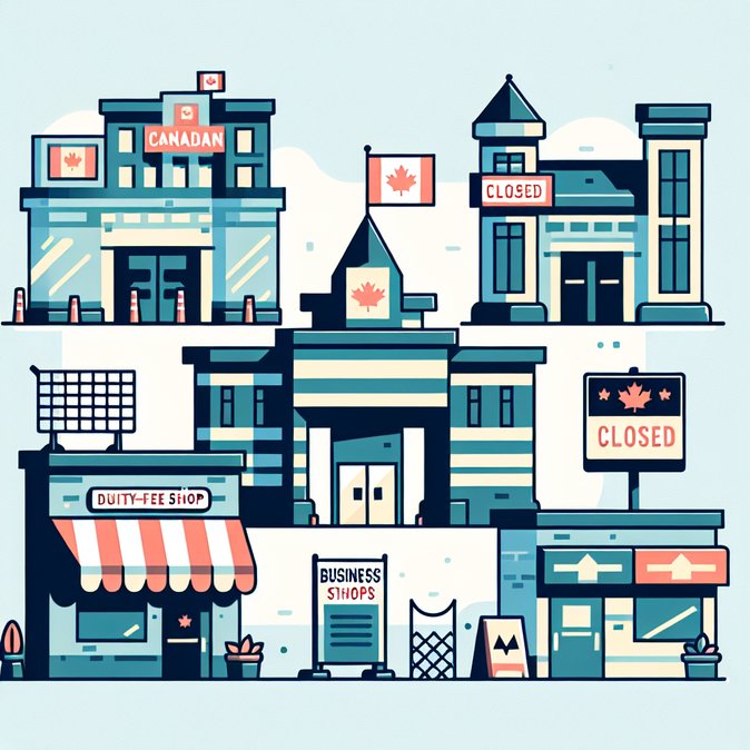 Plunge in Canadian Trips to U.S. Threatens Viability of Land-Border Duty-Free Stores