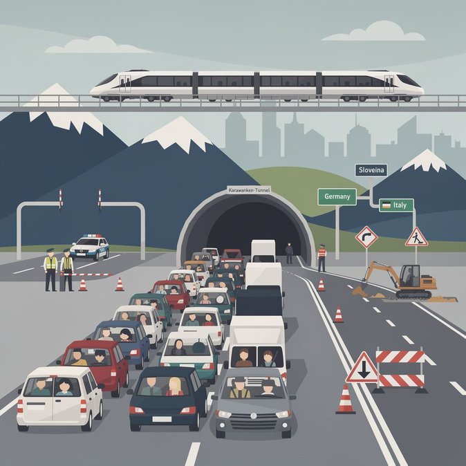 Les départs en vacances provoquent des files d'attente de plusieurs heures aux frontières et des embouteillages monstres à travers toute l'Autriche
