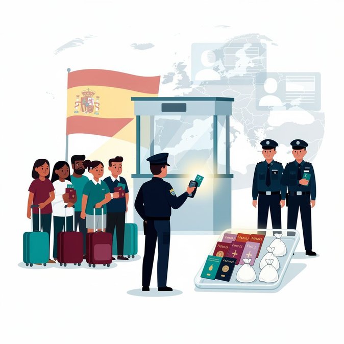 Sabadell Police Dismantle Smuggling Ring That Used Fake Colombian Passports for Dominican Migrants