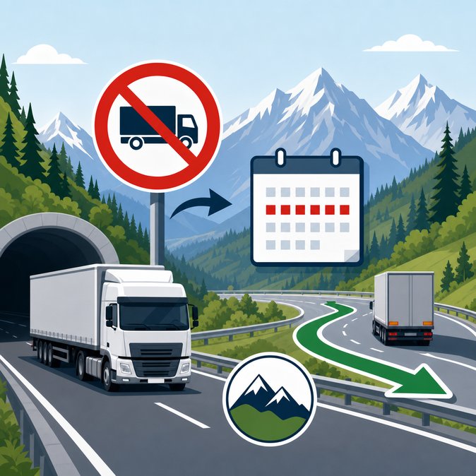 Austria Imposes 5-Day Heavy-Truck Ban on A10 Tauern Corridor