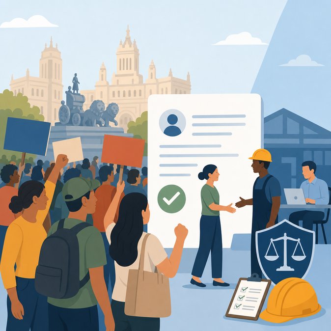 Civil-Society Groups Rally in Madrid for Fair and Efficient Migrant Regularisation