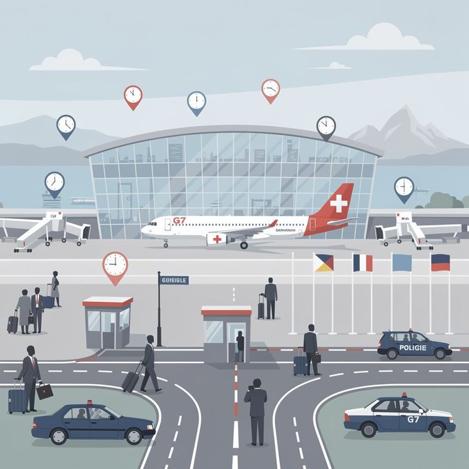 El aeropuerto de Ginebra activa un plan operativo especial ante la llegada de los líderes del G7