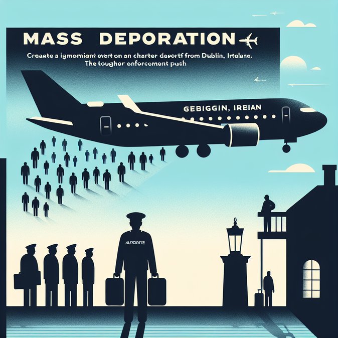 Ireland carries out largest single-day deportation in two decades, removing 52 Georgian nationals