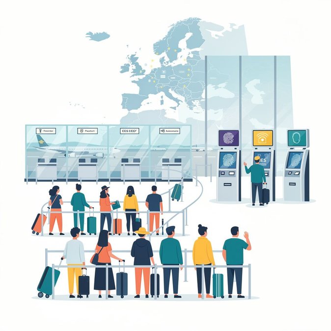 Frontex alerte sur des files d'attente pouvant durer toute une année avec la mise en place du Système Entrée/Sortie de l'UE ; les aéroports tchèques se préparent