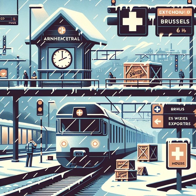 Dutch blizzard severs rail link to Switzerland, stranding Nightjet sleepers and Basel ICEs