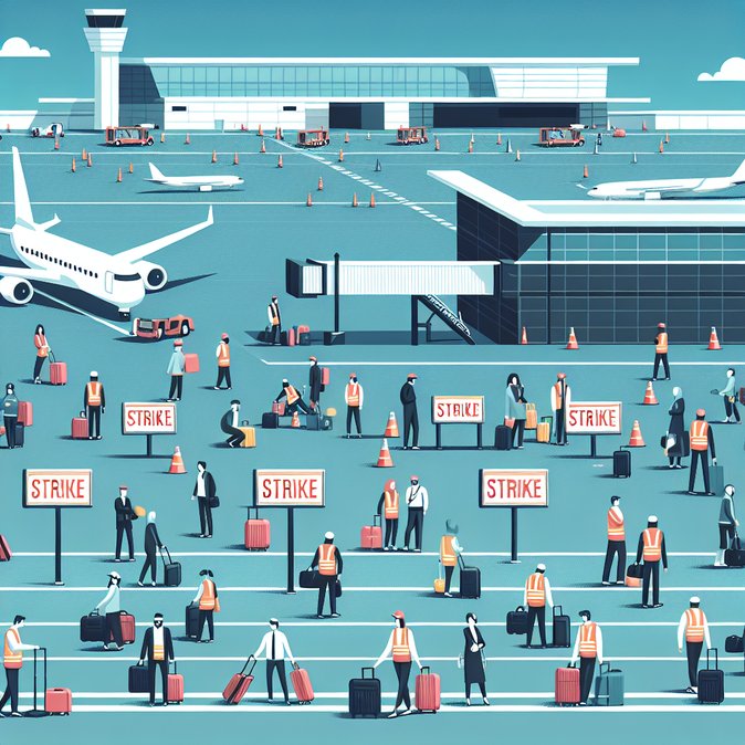 موظفو الأرض في المطارات الإسبانية يعلنون إضرابات خلال عيد الفصح، مهددين بتعطيل كبير في الرحلات الجوية