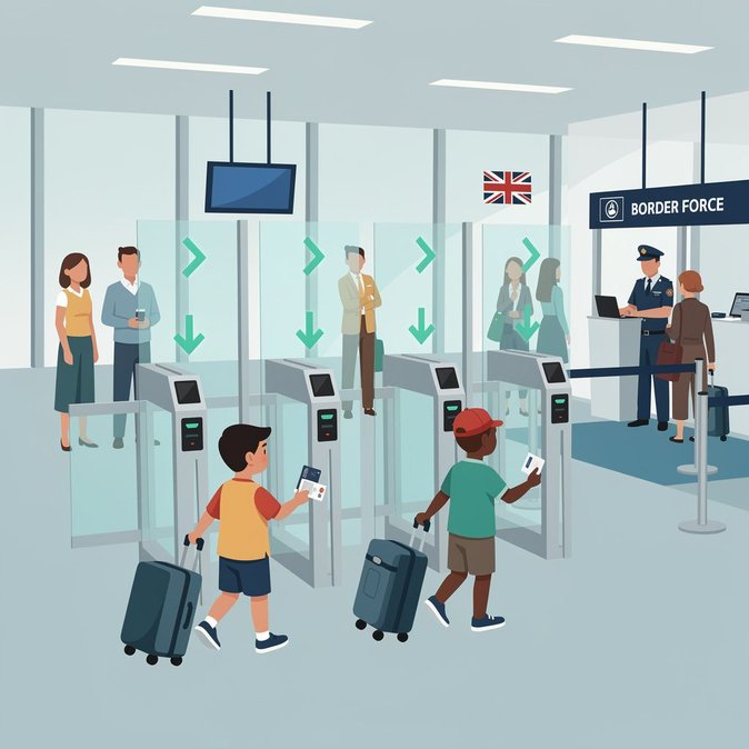 UK lowers eGate age to 8, promising faster family arrivals this summer