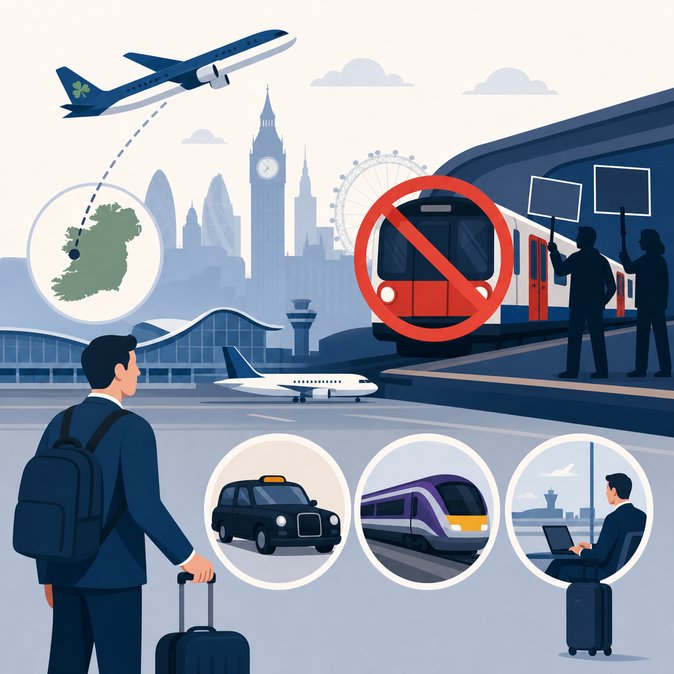 London Underground strikes create knock-on headaches for Irish business travellers transiting Heathrow