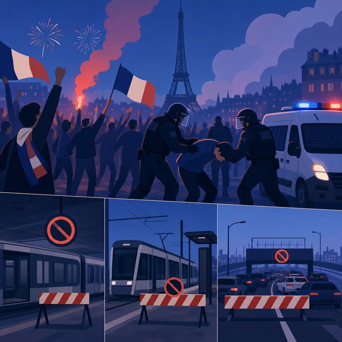 780 arrests and transport shutdowns in Paris after PSG Champions League triumph