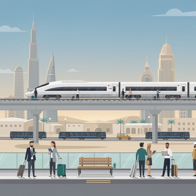 El servicio de pasajeros de Etihad Rail entre Abu Dhabi y Dubái impulsa la movilidad entre emiratos