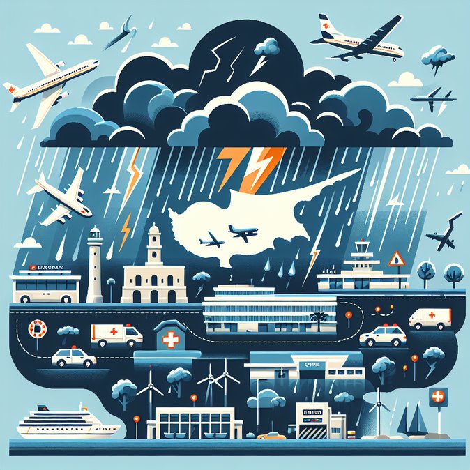 Cyprus issues island-wide storm warning; authorities urge travellers to brace for flight and road disruptions