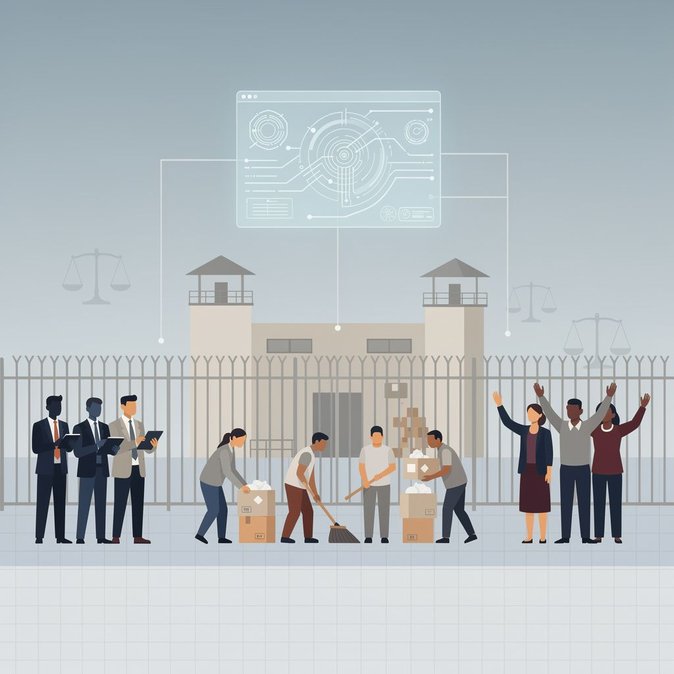 ICE flexibiliza las normas de los centros de detención, permitiendo un uso más amplio de la inteligencia artificial y trabajo por un dólar al día