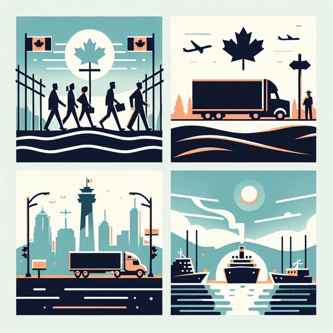 Four Detained After Illicit Foot Crossing from Washington State into British Columbia