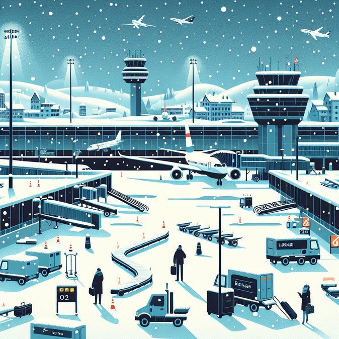 Snow Chaos Grounds Dozens of Flights at Zurich and Geneva Airports
