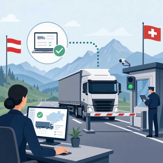 Austria activates ‘Smart Border Austria’ e-notification rule for all goods transiting to Switzerland