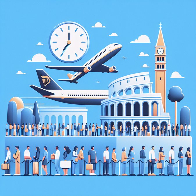 Ryanair urges Italy to suspend EES as airport queues hit two hours; brings forward check-in cut-off