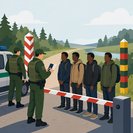 Polish border guards intercept four Somali nationals in illegal Lithuania crossing