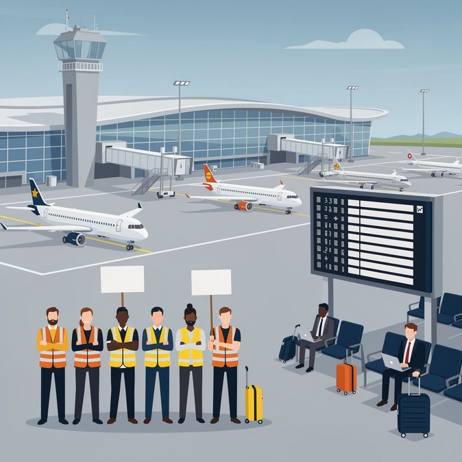 Germany Braces for Nationwide Airport Strike as Verdi Union Targets 11 Hubs