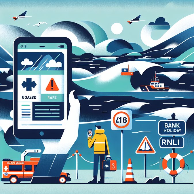 Coast Guard and RNLI issue water-safety alert as storms coincide with bank-holiday travel