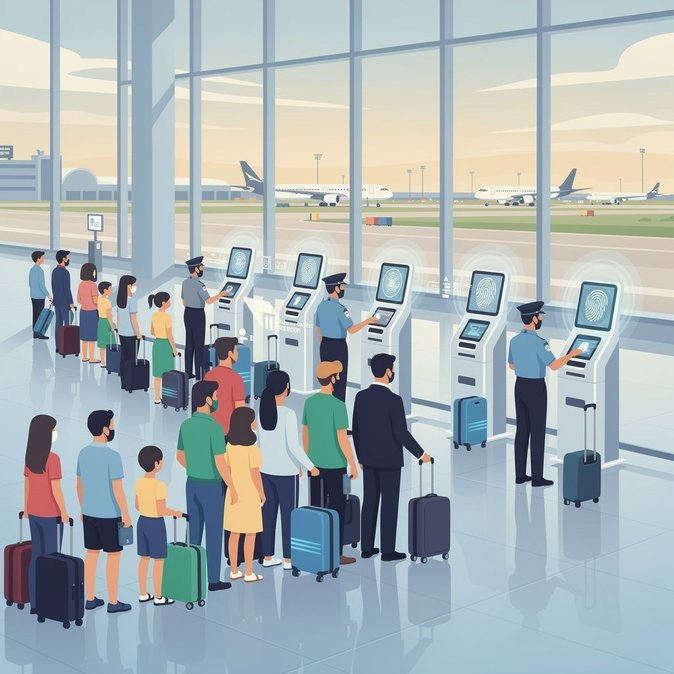 Biometric border checks generating queues at Brussels Airport as summer exodus peaks