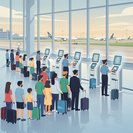 Biometric border checks generating queues at Brussels Airport as summer exodus peaks
