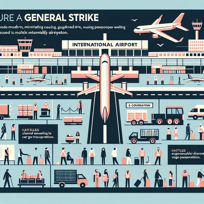 Three-Hour General Strike to Disrupt 54 Flights at Larnaca and Paphos Airports