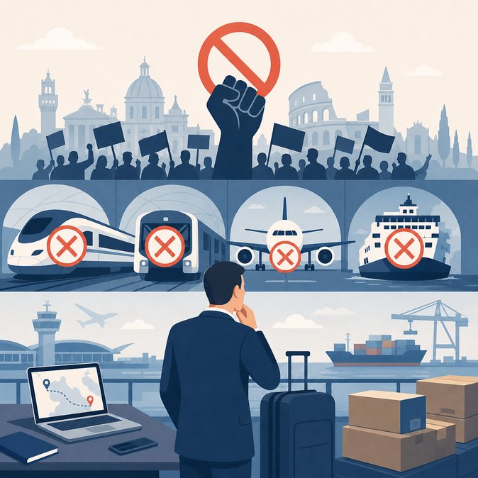 Nation-Wide 24-Hour Strike Paralyzes Italian Transport on 29 May
