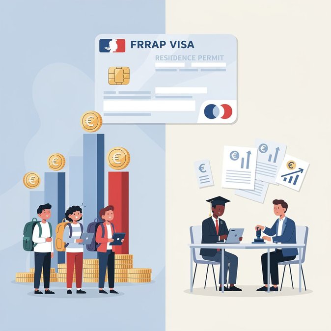 Francia eleva el requisito mínimo de ingresos para visas de estudiante a 877,50 € mensuales