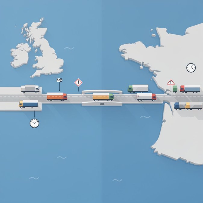 Freight delays on Calais–Dover corridor ease after Eurotunnel incident, but wait-times remain volatile