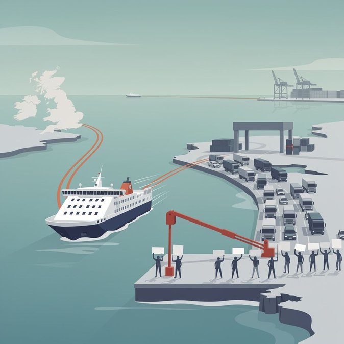 CGT Blockade Temporarily Shuts Port of Calais, Halting Cross-Channel Passenger and Freight Traffic