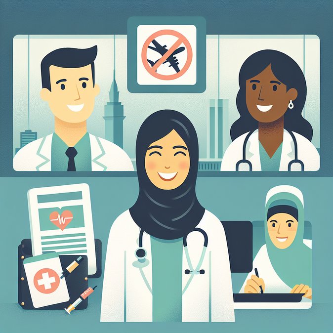 El DHS cambia de rumbo y excluye a médicos extranjeros de la suspensión de visas por la prohibición de viaje
