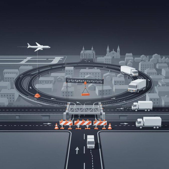 Overnight closures on Prague Ring Road threaten airport access and commuter traffic