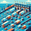 Más de 4,000 camiones varados en la frontera entre Polonia y Ucrania debido a un bloqueo de transportistas que continúa