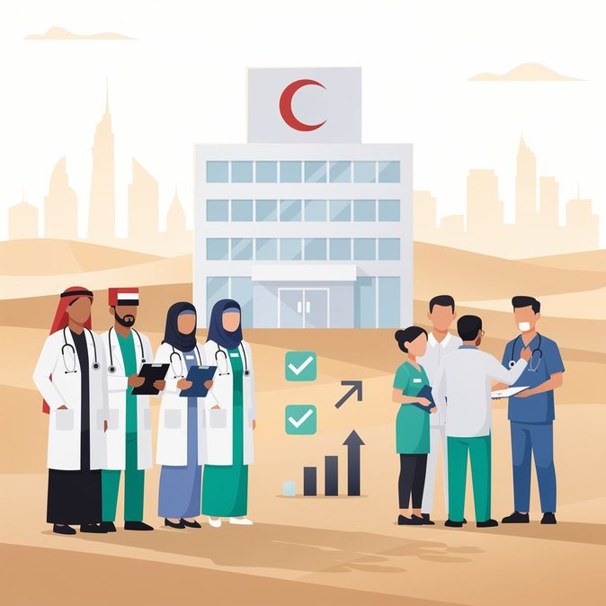 Nueva cuota de Emiratización divide los empleos en el sector privado de salud en partes iguales entre roles especializados y otros puestos