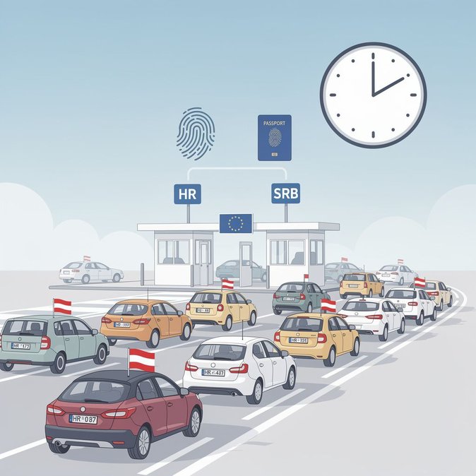 Hours-long waits at Croatia-Serbia border prompt warnings for Austrian holidaymakers