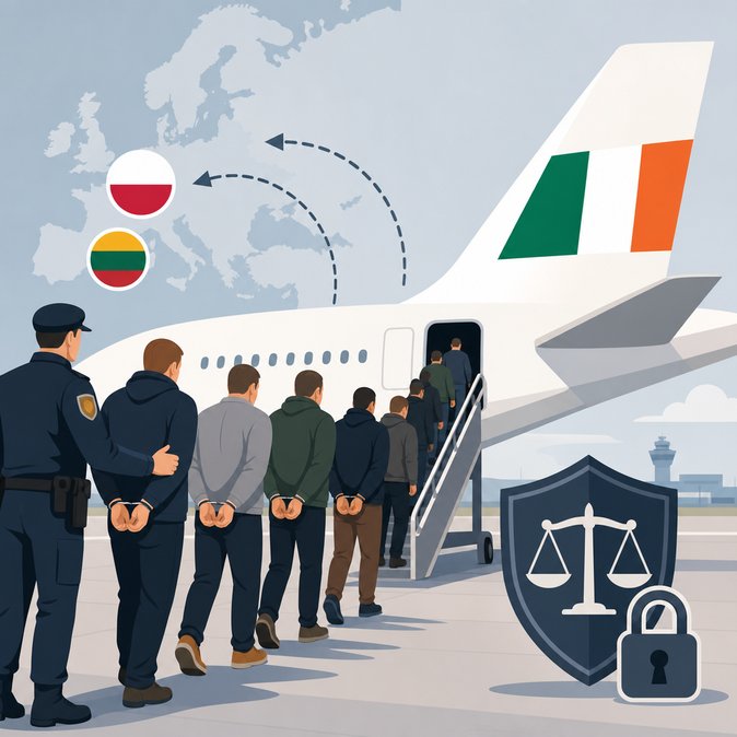Ireland Removes 34 Convicted EU Nationals on Charter Flight in Largest Deportation Operation of 2026