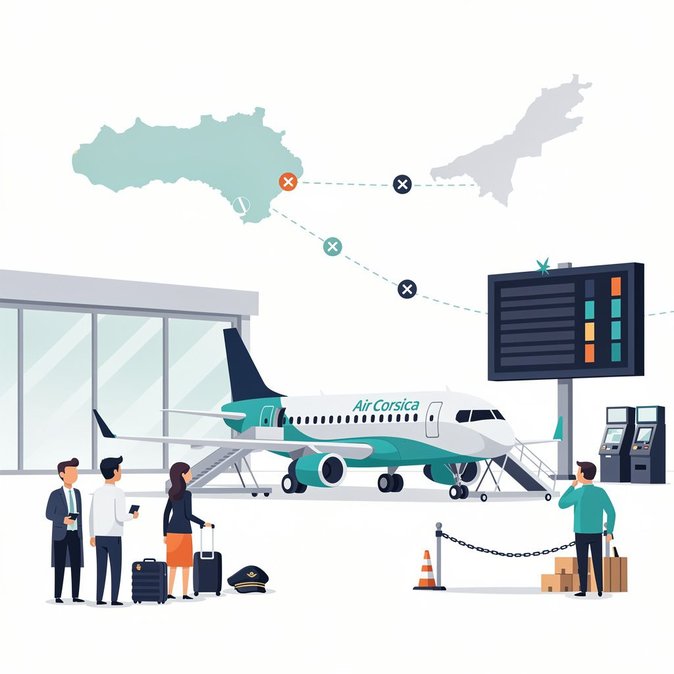 Air Corsica pilots launch week-long strike, disrupting mainland-Corsica flights