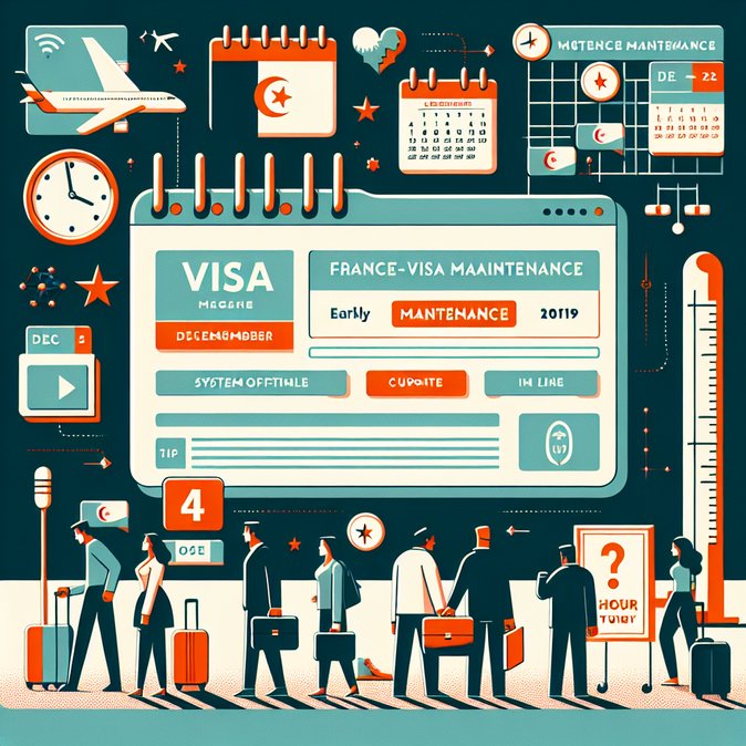 France-Visas portal outages next week threaten holiday-season processing for Algerian applicants